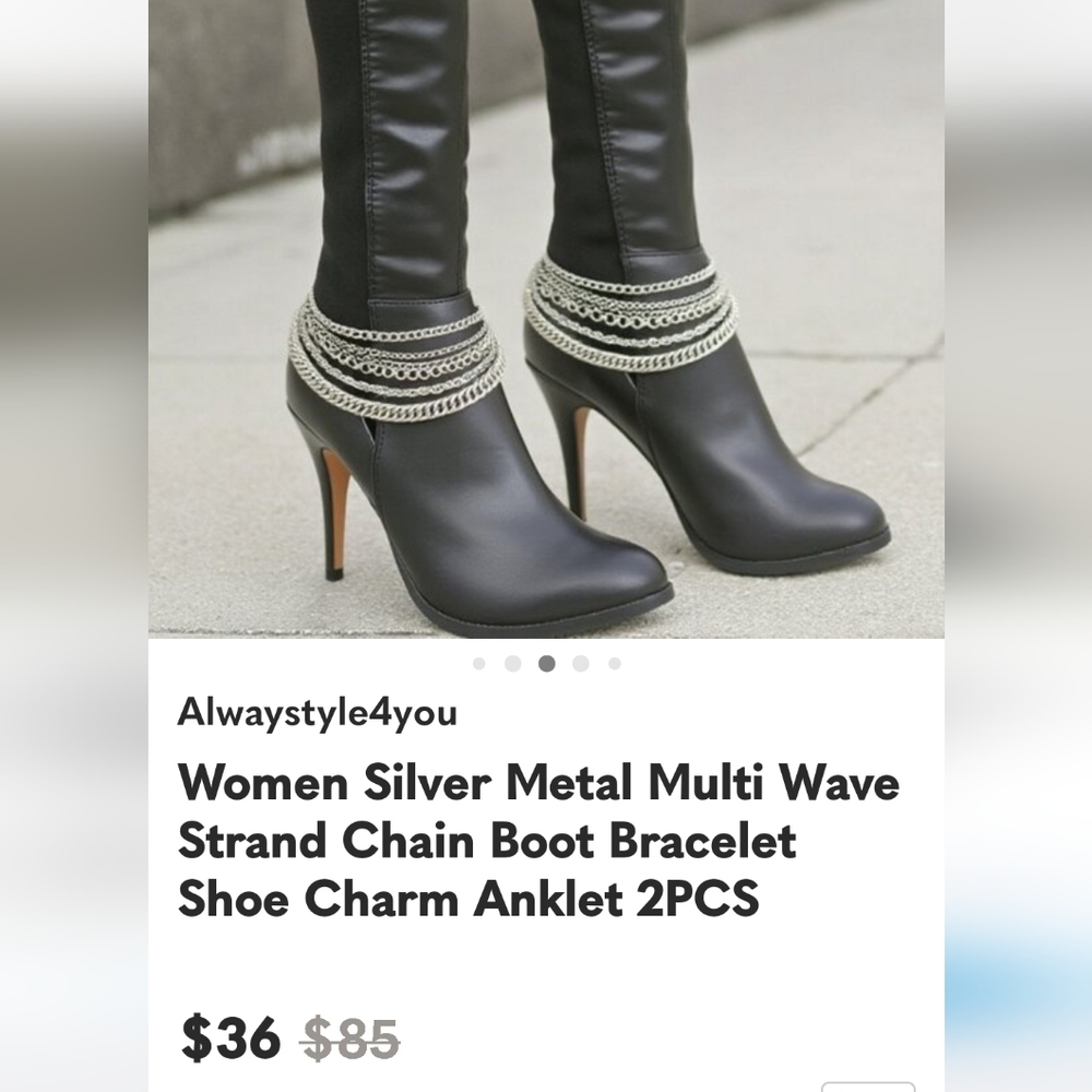 Skull Boot/Shoe Chain - Picture 7 of 7